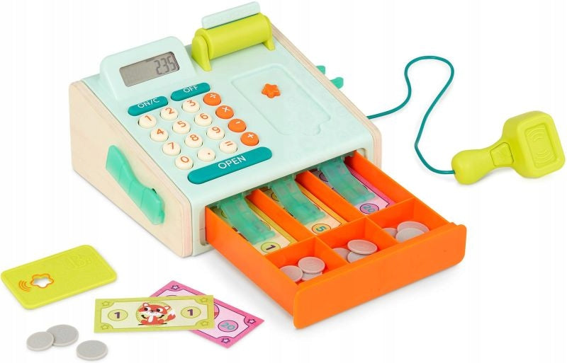 Interactive cash register behind the B.Toys 3+ scanner