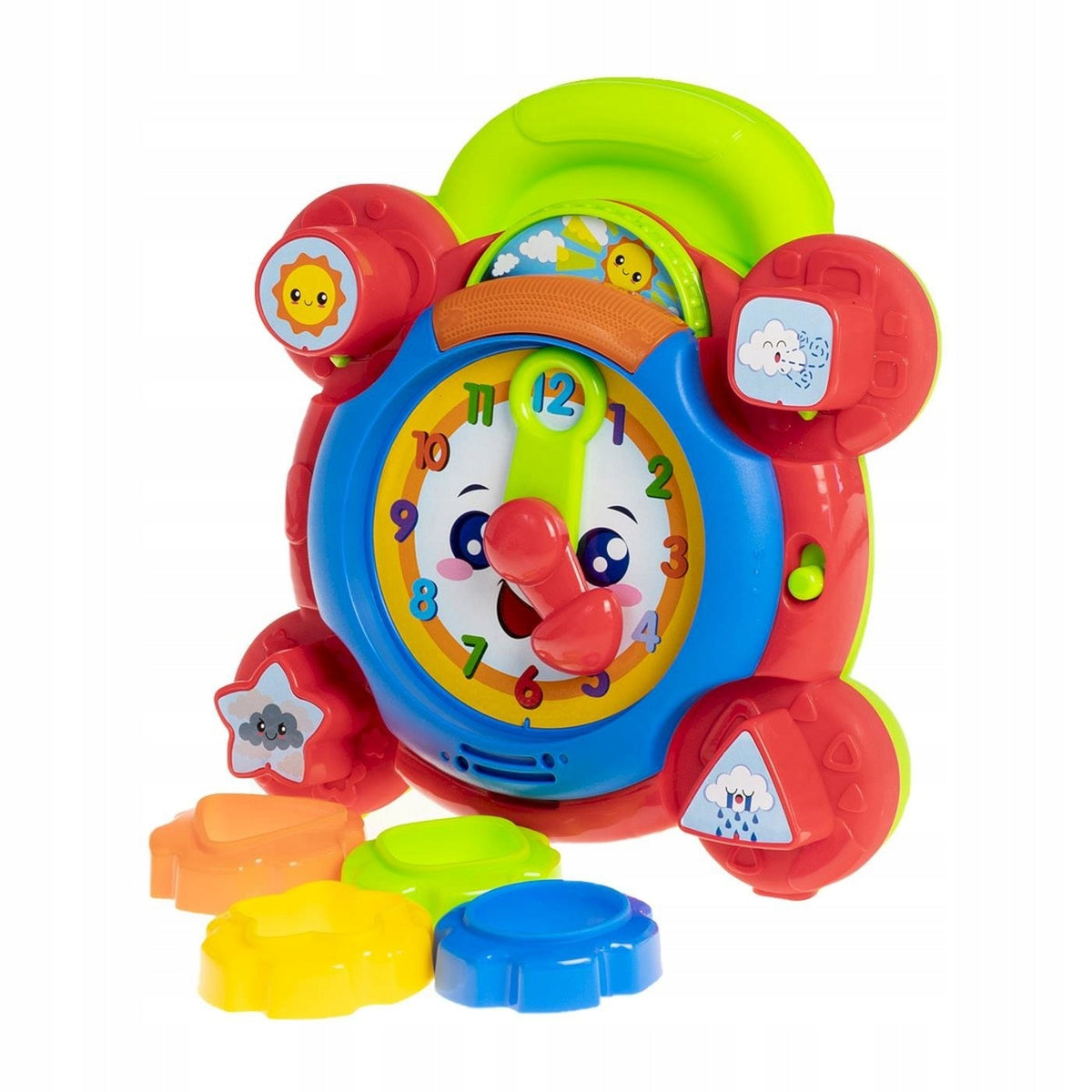 Interactive clock for children educational to learn hours sorter plays melodies Brand Happy Kiddo