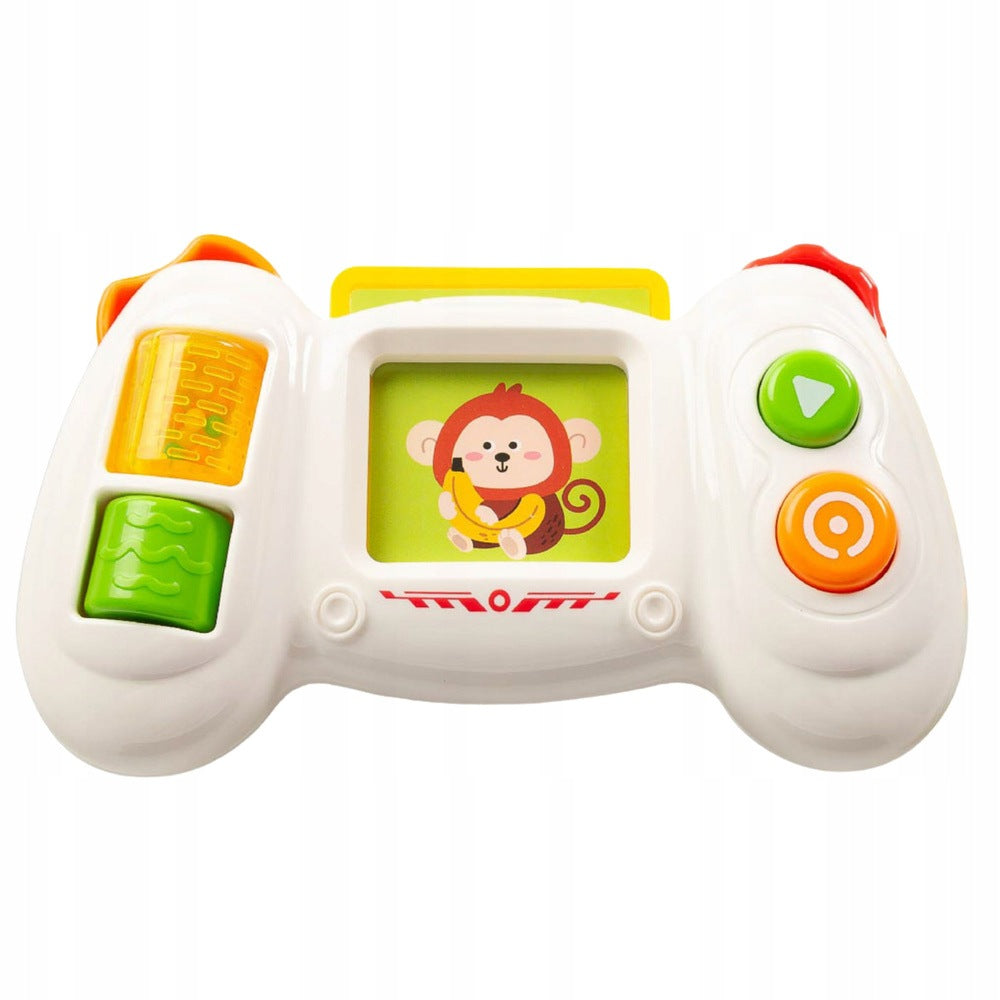 Interactive console 16x9,5x5cm with light cards sound for children from 18m Brand LEAN Toys