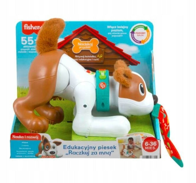Interactive dog Fisher-Price for crawling with sound and light