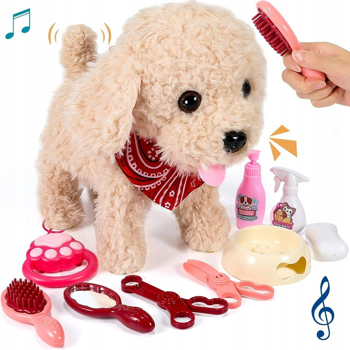 Interactive dog on a leash walks barking dog Packaging status original