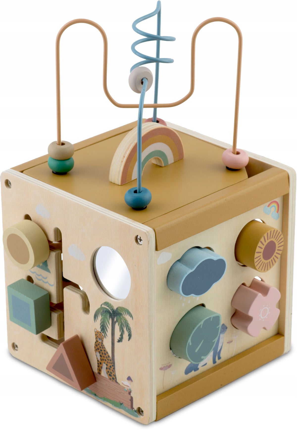 Interactive educational cube sorter Montessori puzzle toy Nukido Brand Nukido