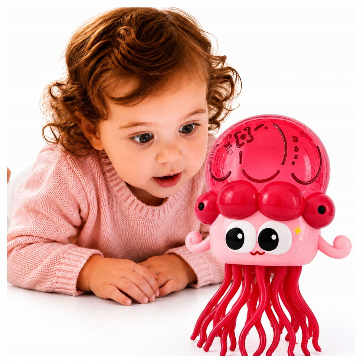 Interactive jellyfish driving projector light sound for children 6 msc+