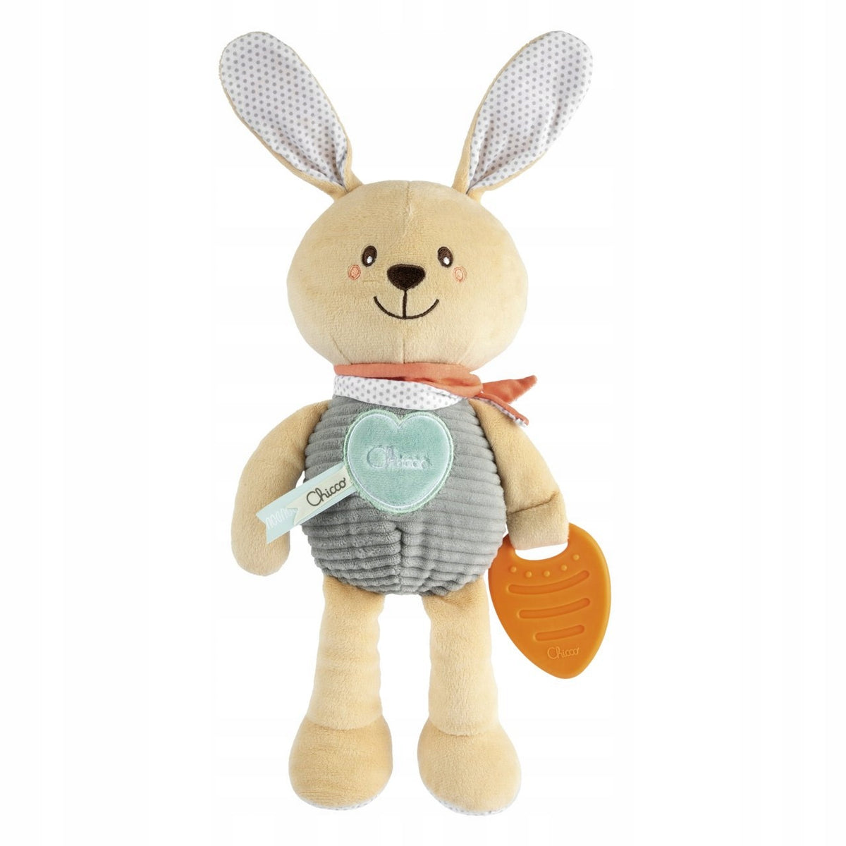 Interactive plush Chicco multicolor with carrot pendant 0+ Kind interactive stuffed toys