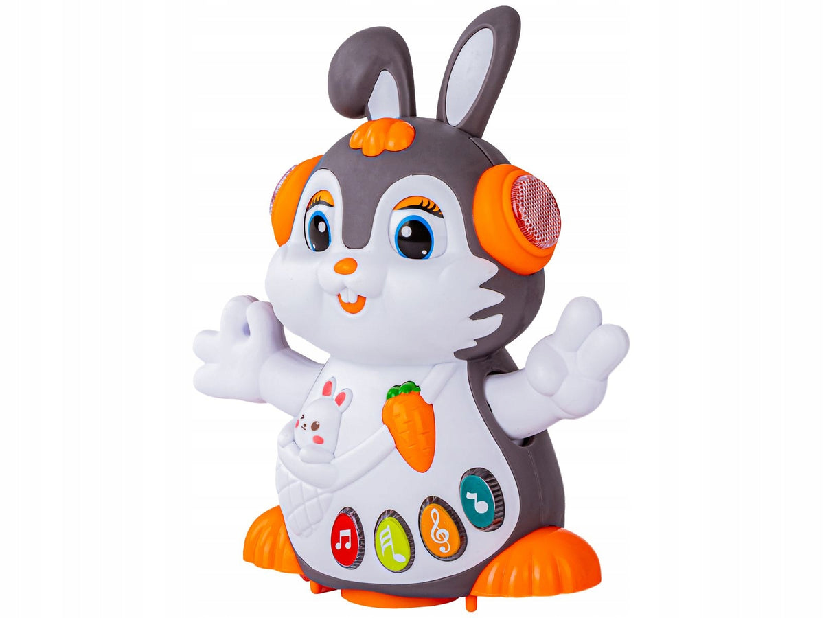 Interactive rabbit educational game rides glows for baby DARK GREY Brand DK