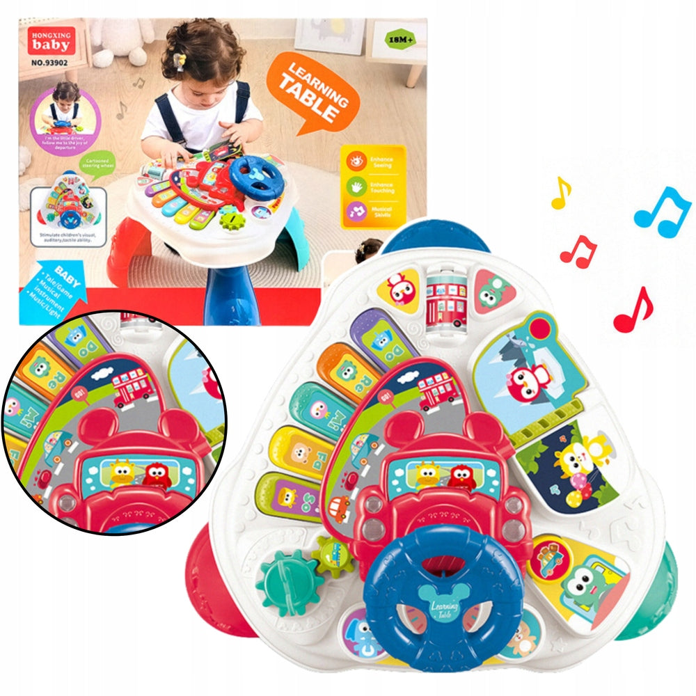 Interactive table with steering wheel Lean Toys