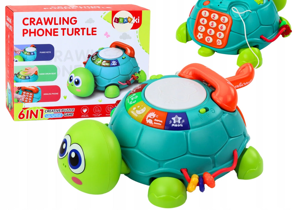 Interactive turtle 6in1 green Lean Toys 255x200 mm