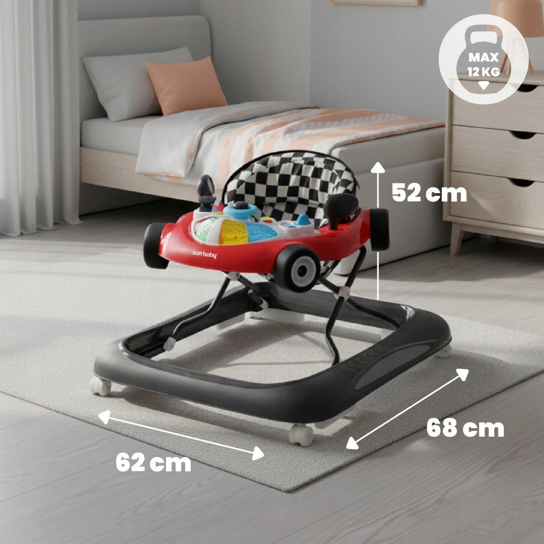 Interactive walker for children racing car red black Manufacturer code B01.023.1.2