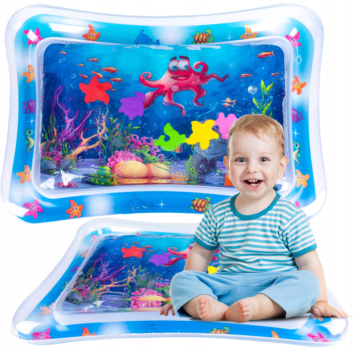 Intetractive Water Sensory Mat For Infants Children 67×50×8 cm