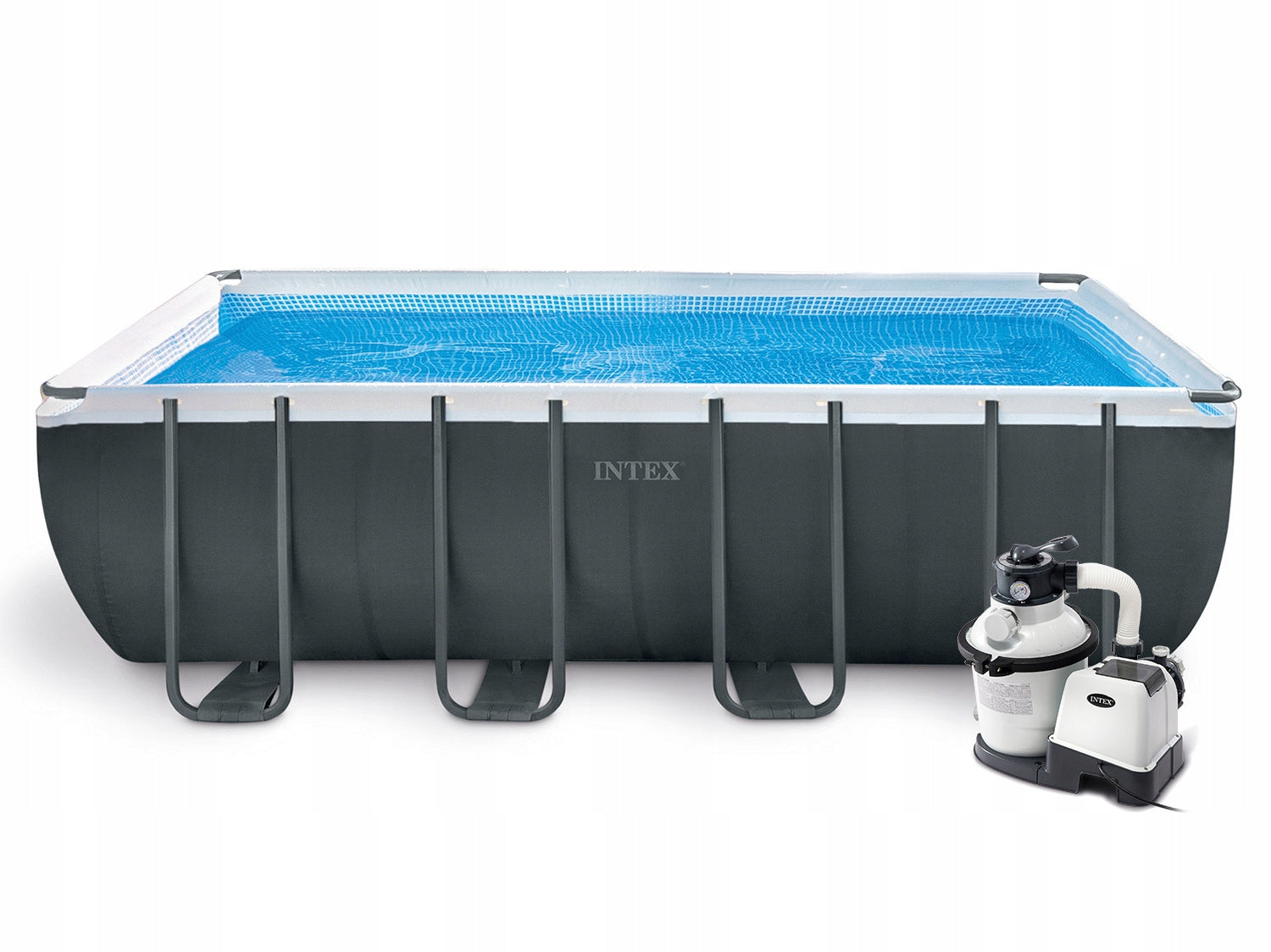 Intex 26356 frame pool 549x274x132cm + sand pump ladder