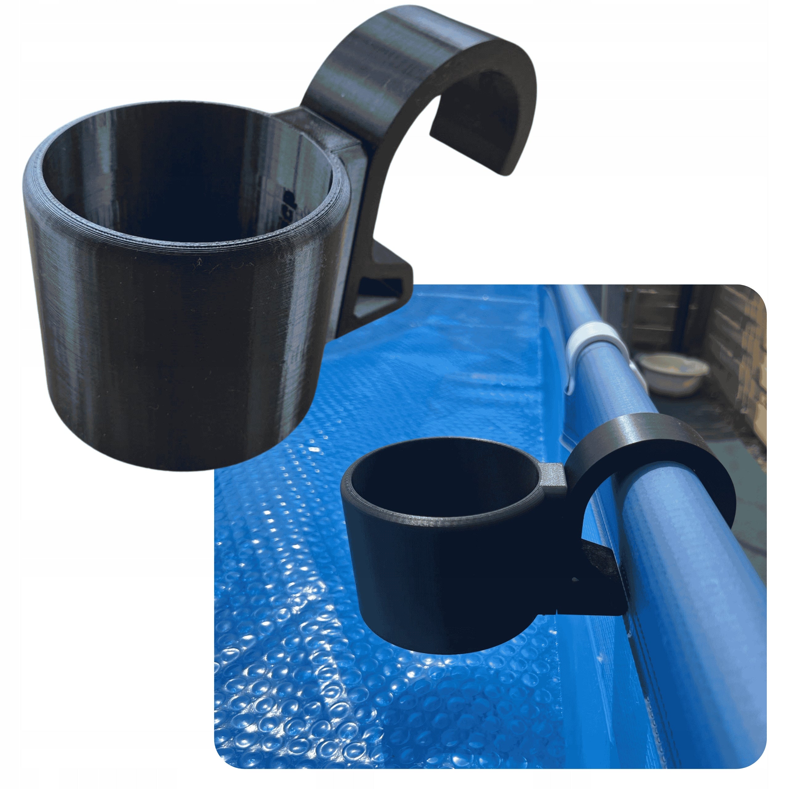 Intex Bestway Pool Drink Holder Stable Durable Black