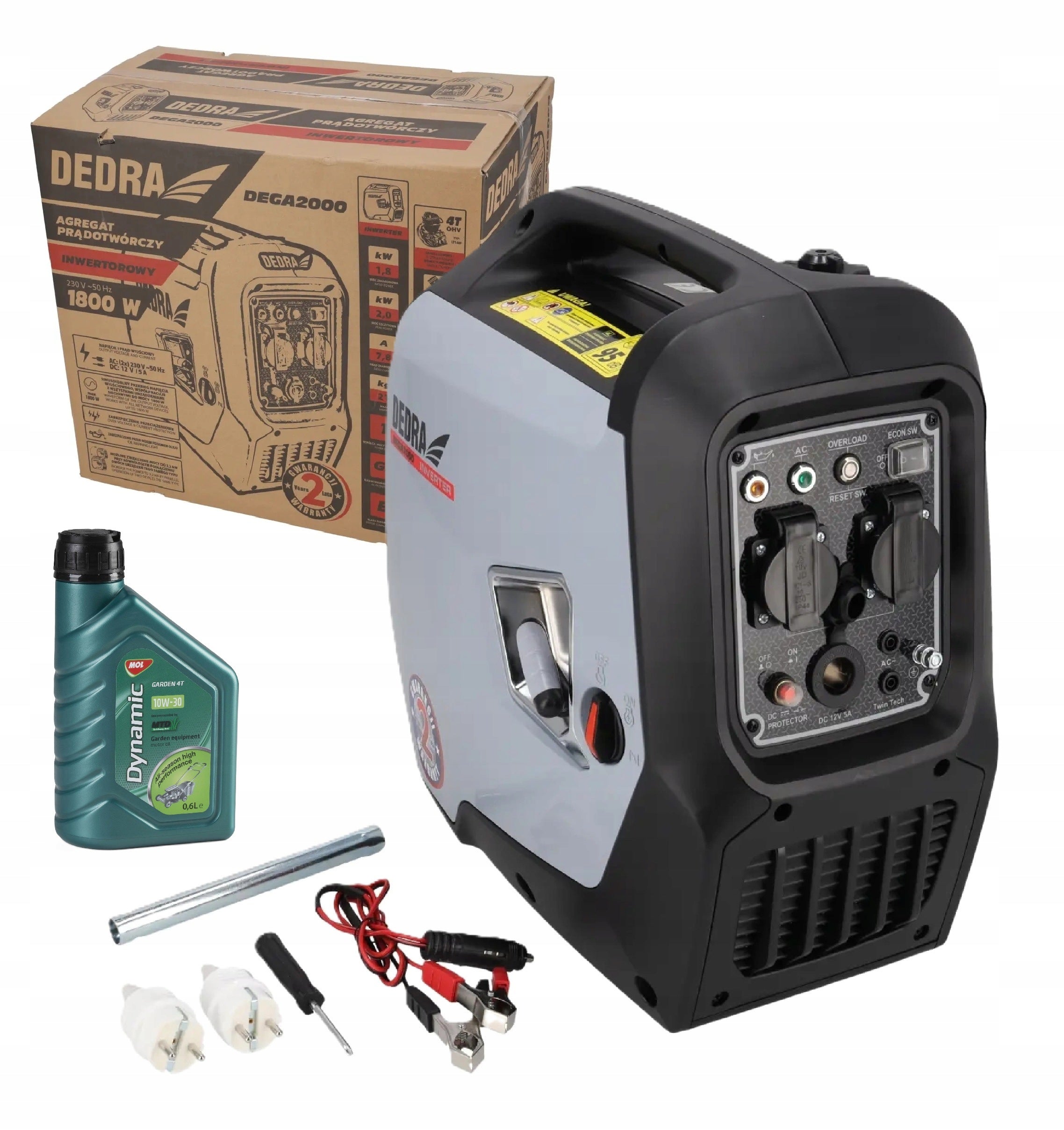 Inverter Generator Set 1,8/2kW DEDRA DEGA2000 + Oil FREEBIE!