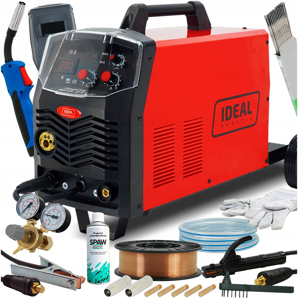 Inverter welder MIG 200A MAG MMA IDEAL PRAKTIK 211 SET 230V