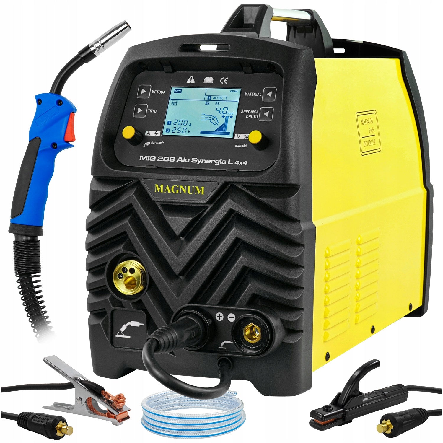 Inverter welder MIGOMAT Magnum MIG 208 Alu Synergy 4x4 VRD Spot