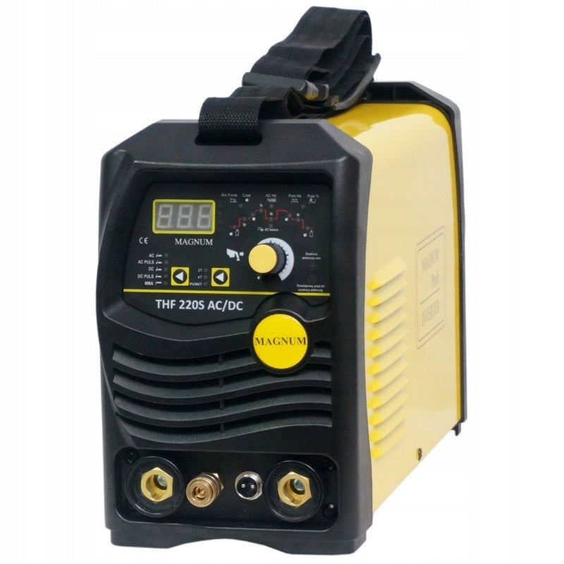 Inverter welder | TIG MAGNUM THF 220S ACDC PULS Manufacturer code 220S AC/DC Magnum zestaw TIG przyłbica