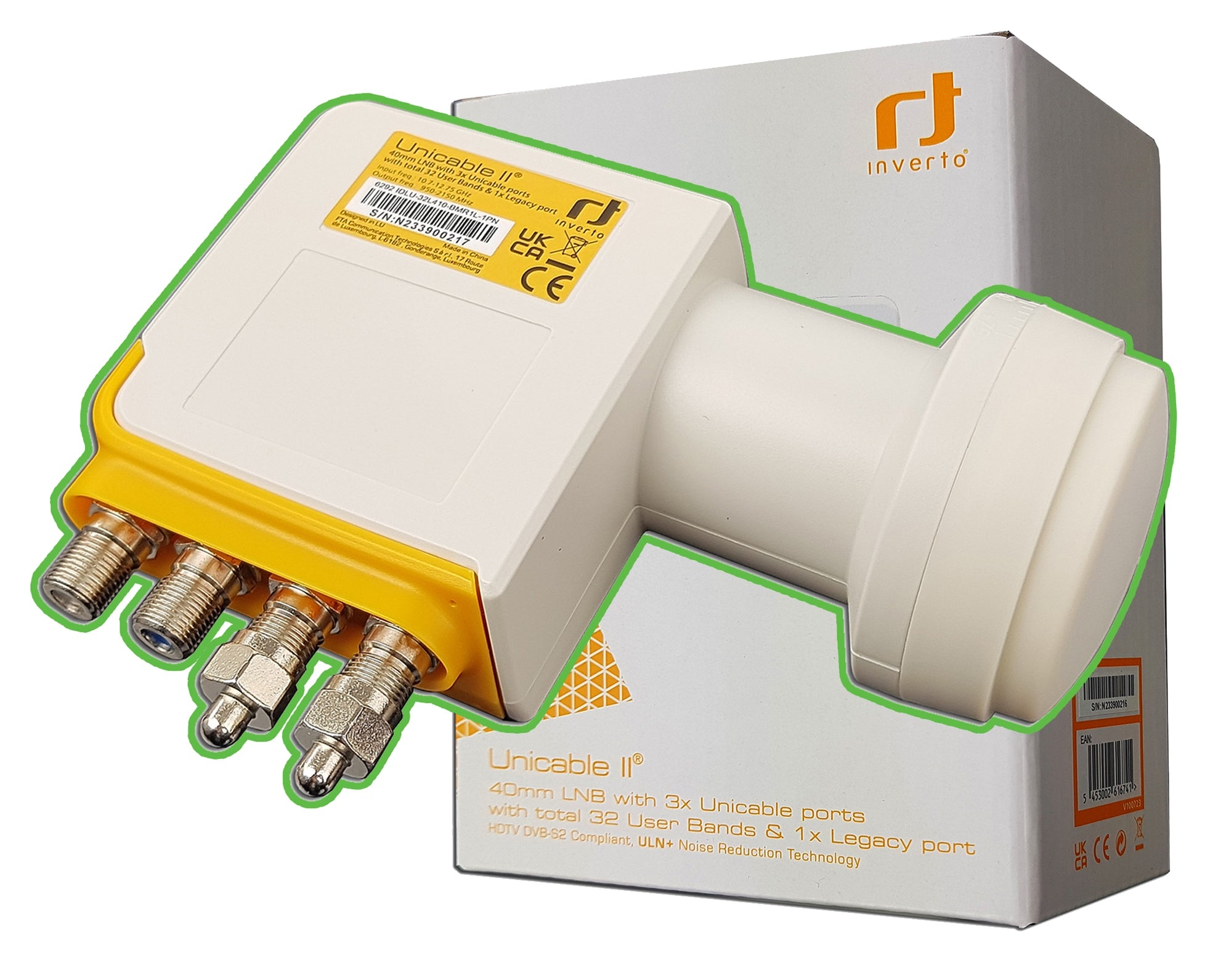 Inverto Unicable II 3x Unicable 1x Legacy Multiroom Polsat Canal+ Converter