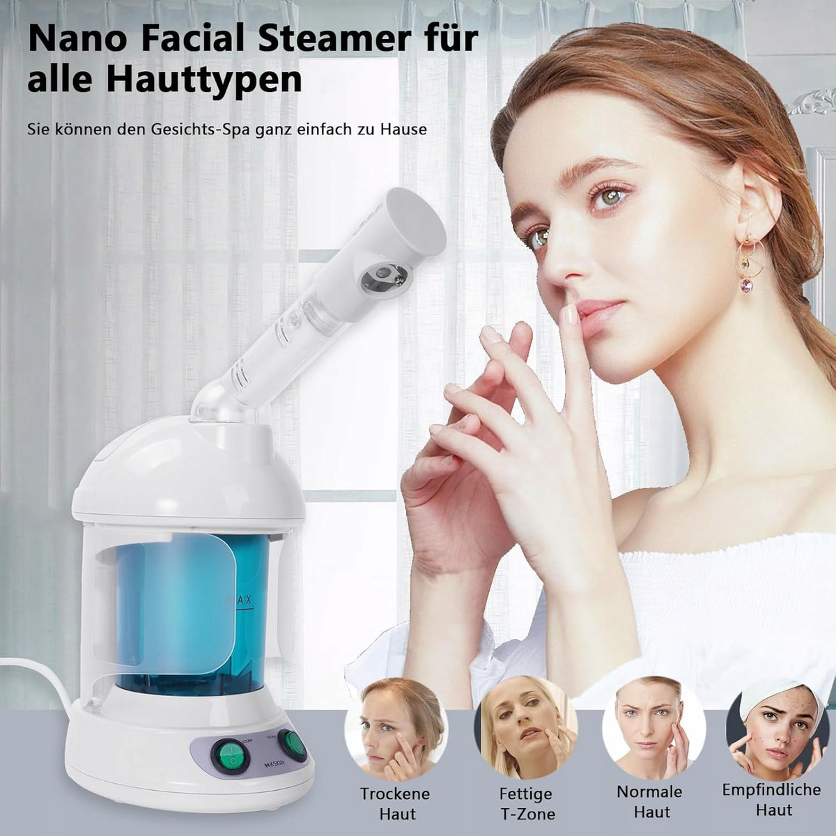 Ionic face evaporator opens pores moisturizes cleanses TaFoyu Manufacturer code B0CRT2CC33