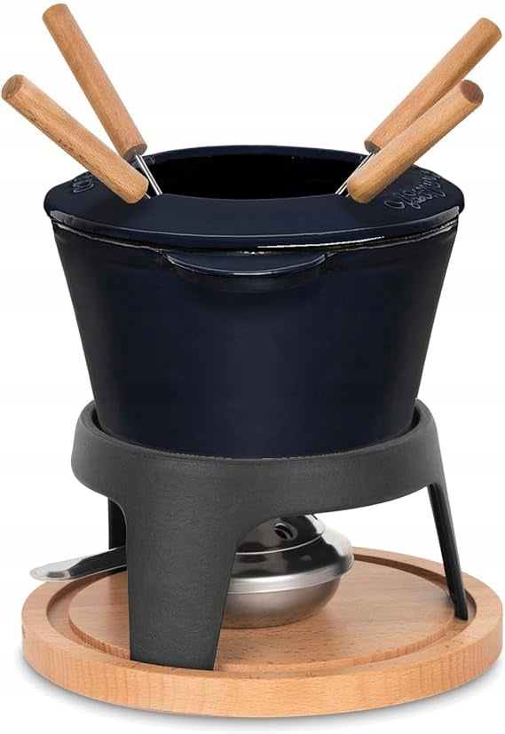 Iron fondue set for 4 people 1,2l
