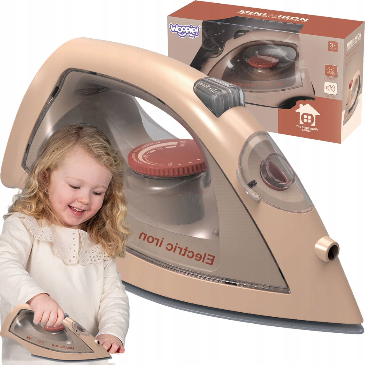 Iron with Sprayer Light and Sound for Children