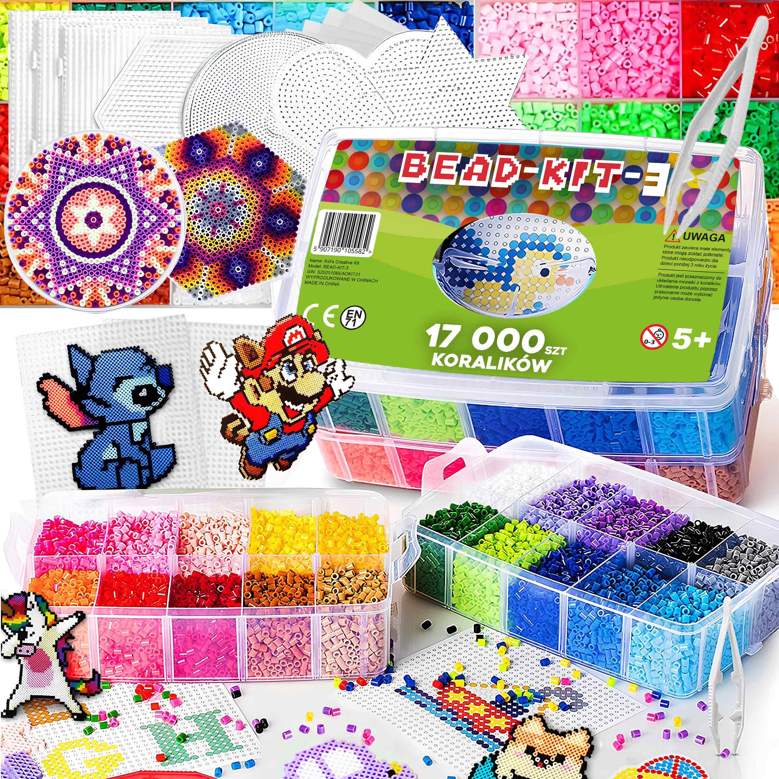 Ironing Beads Ironing Templates Case Set XXXXXL 17 000el
