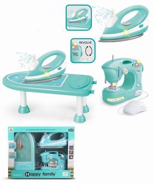 Ironing Kit with Sewing Machine for Kids Gift Toy Brand Maksik