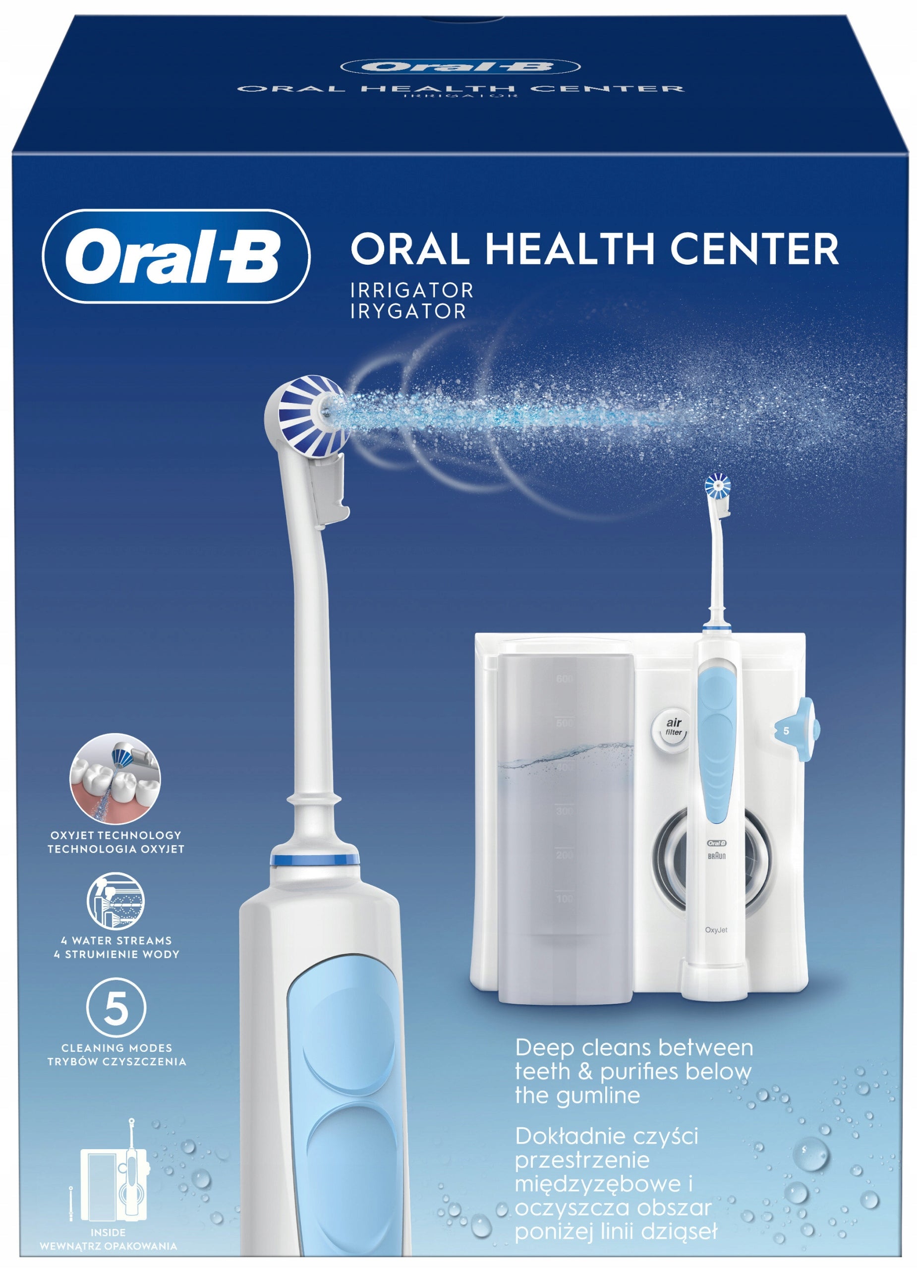 Irrigator Oral-B OxyJet MD20 Oral Health Center Model OxyJet MD20