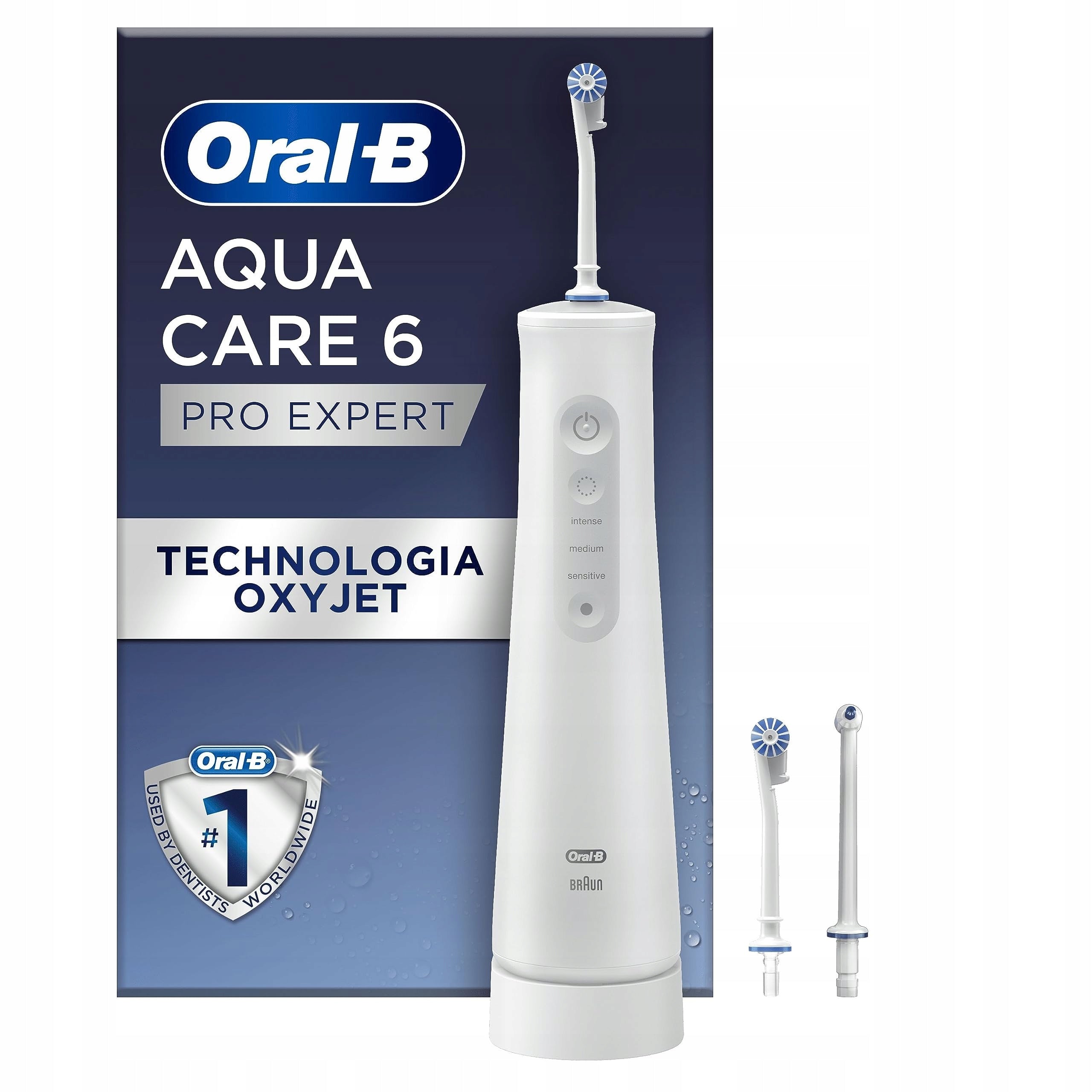 Irrigator with Oxyjet Oral-B Aquacare Pro-Expert Series 6 technology Jet type rotating with microbubbles