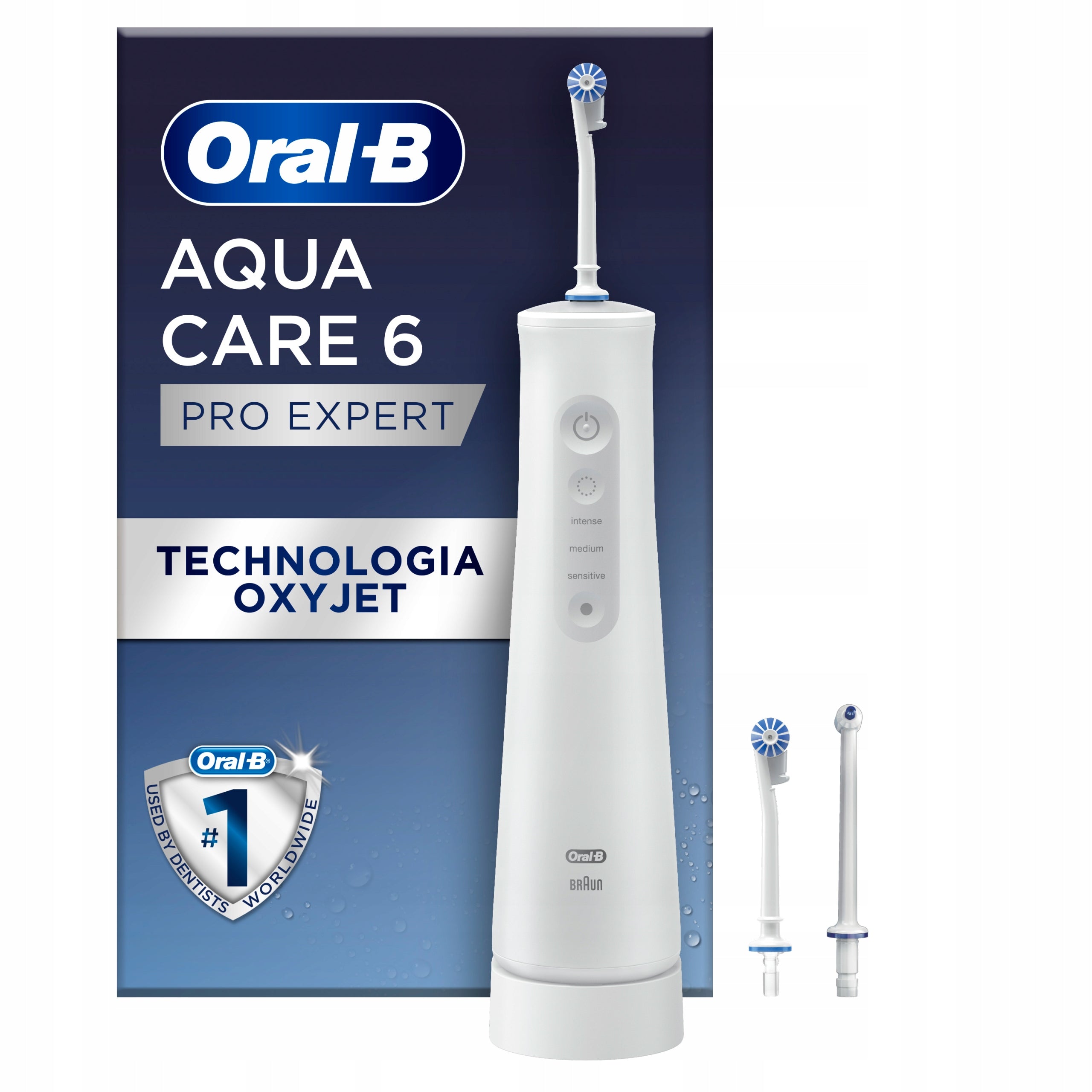 Irrigator with Oxyjet Oral-B Aquacare Pro-Expert Series 6 technology