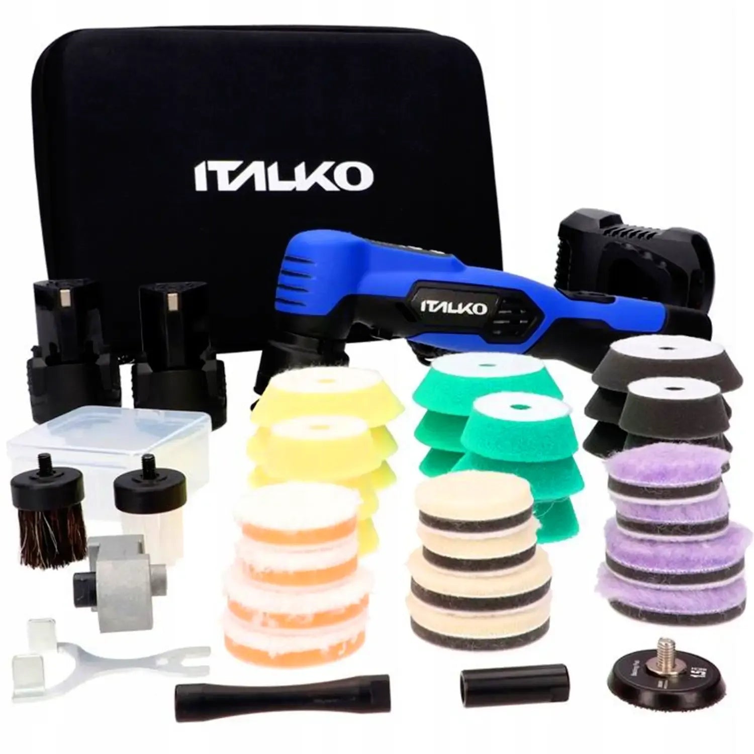 Italko Mini Cordless Polisher 12V Large Detail Polishing Kit