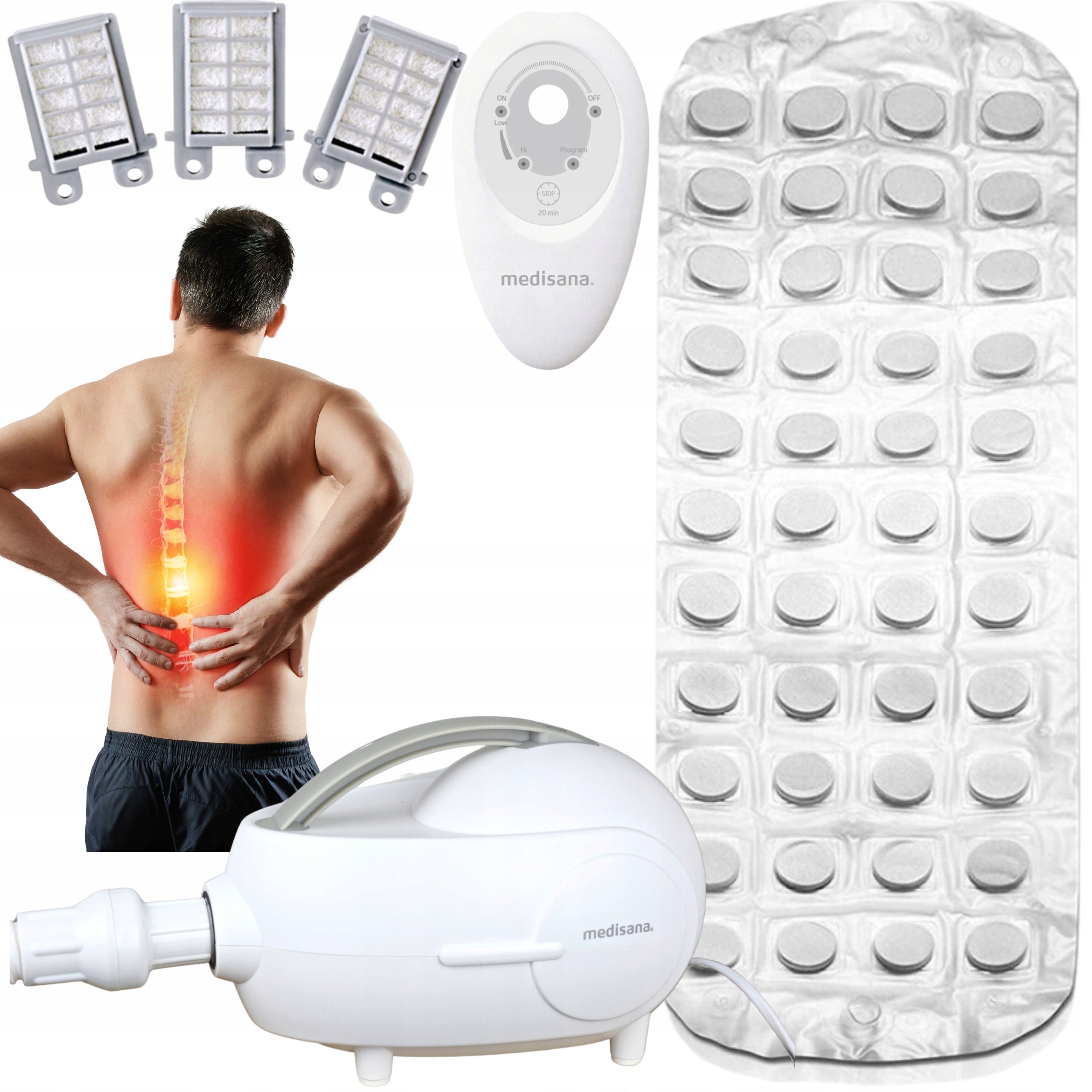 JACUZZI BUBBLE MASSAGE MAT FOR BACK PAIN STRESS RELAXATION SPA FOR BATHTUB Packaging status original