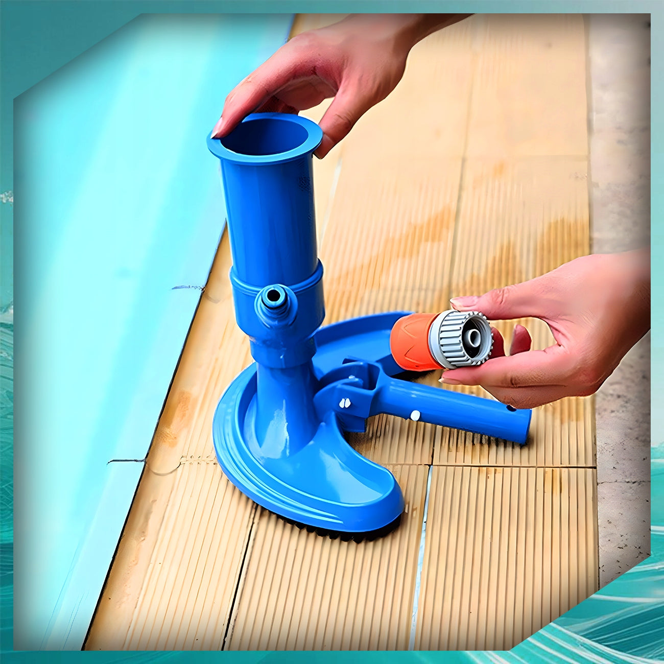 JACUZZI POOL BOTTOM CLEANING VACUUM CLEANER WITH TRASH NET Packaging status original