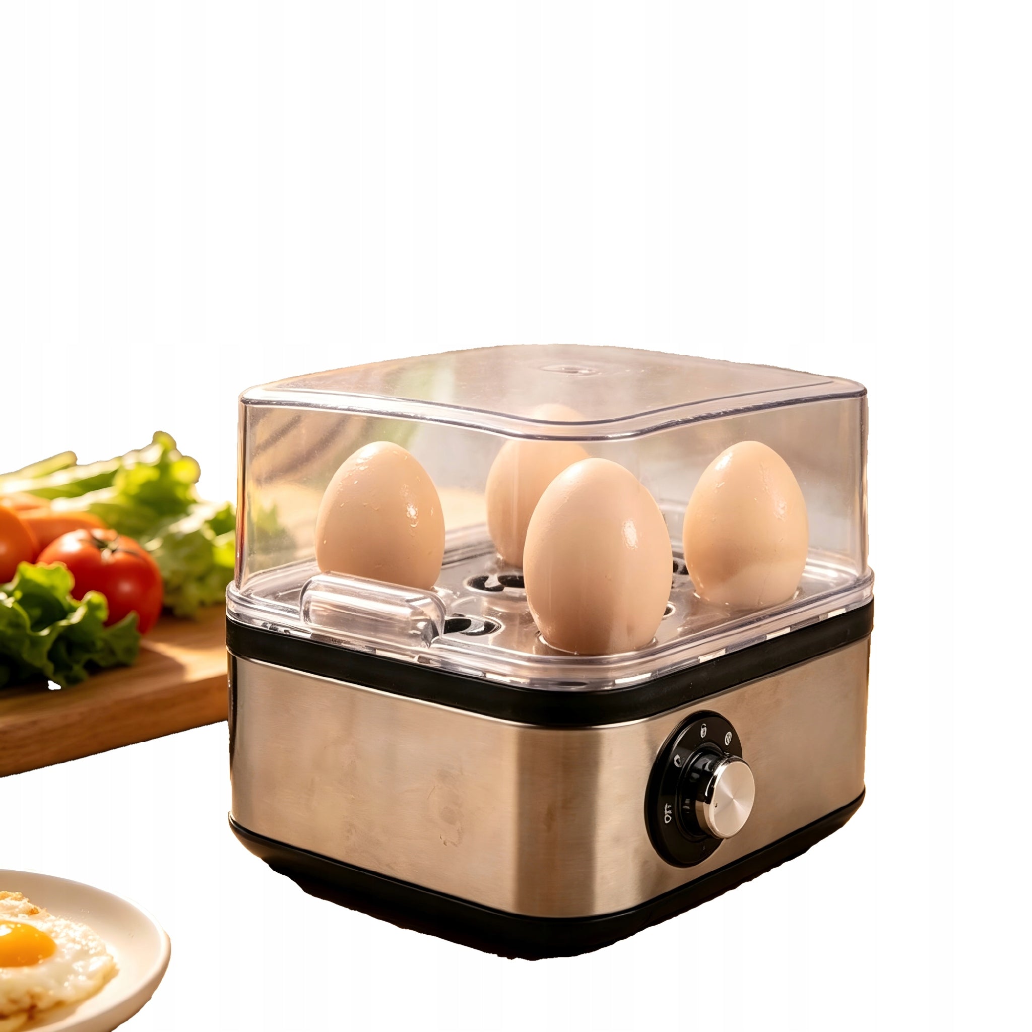 JAJOWAR 8-Egg Egg Cooker for Soft and Hard Boiled Eggs