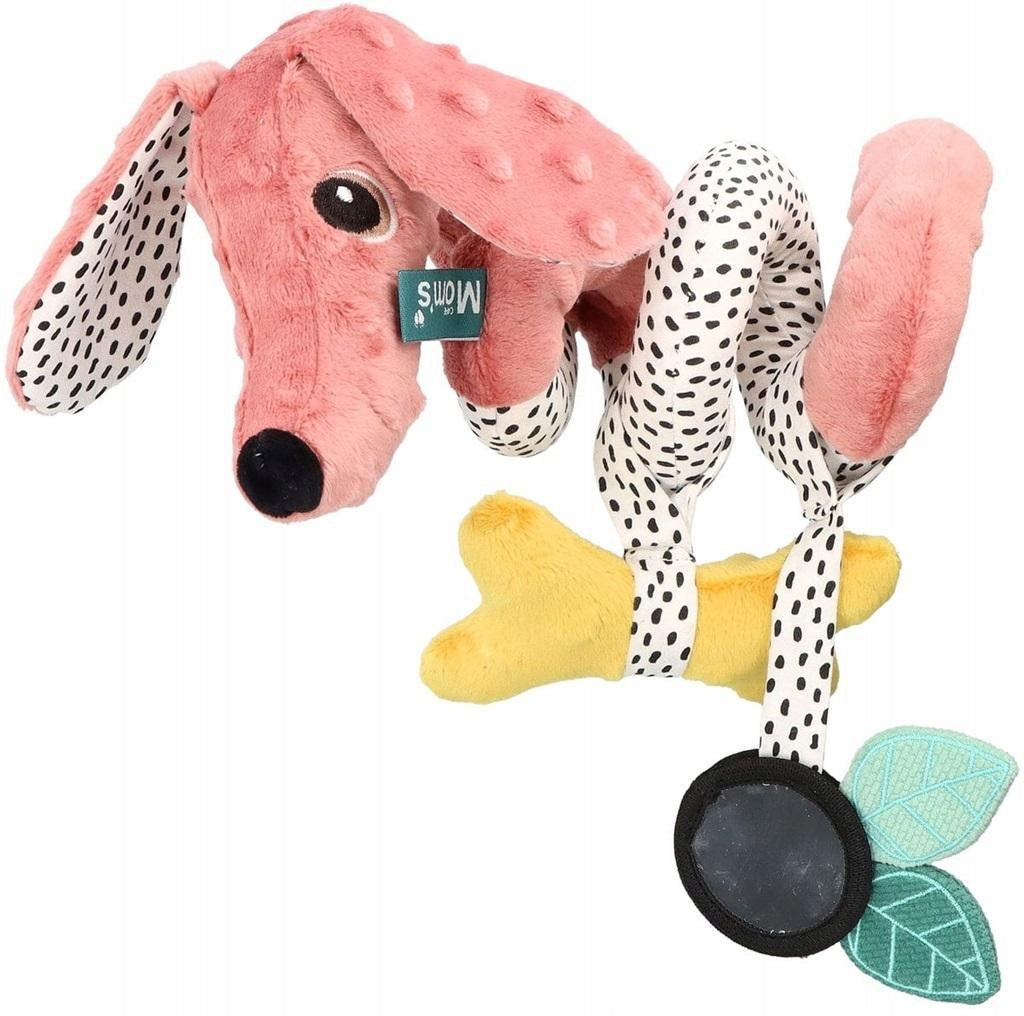 JAMIŚ SPIRAL FOR STROLLER PASTEL PINK, MOM'S CARE
