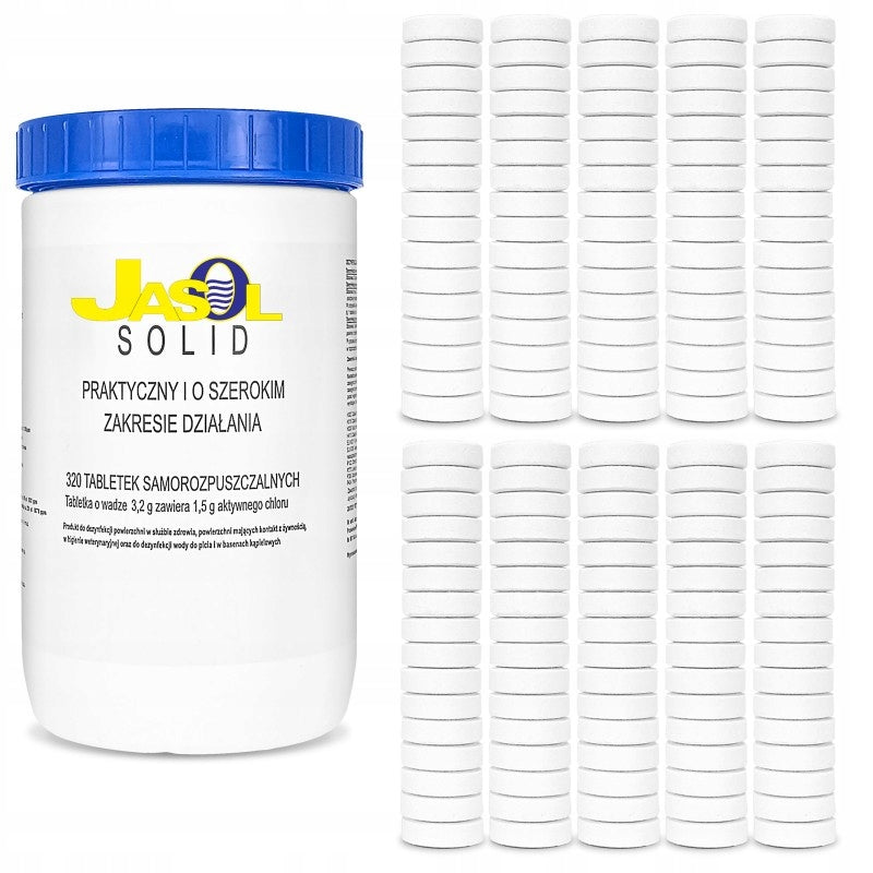 JASOL SOLID Chlorine tablets DISINFECTION OF CONTAMINATED WATER WELL FOR BACTERIA