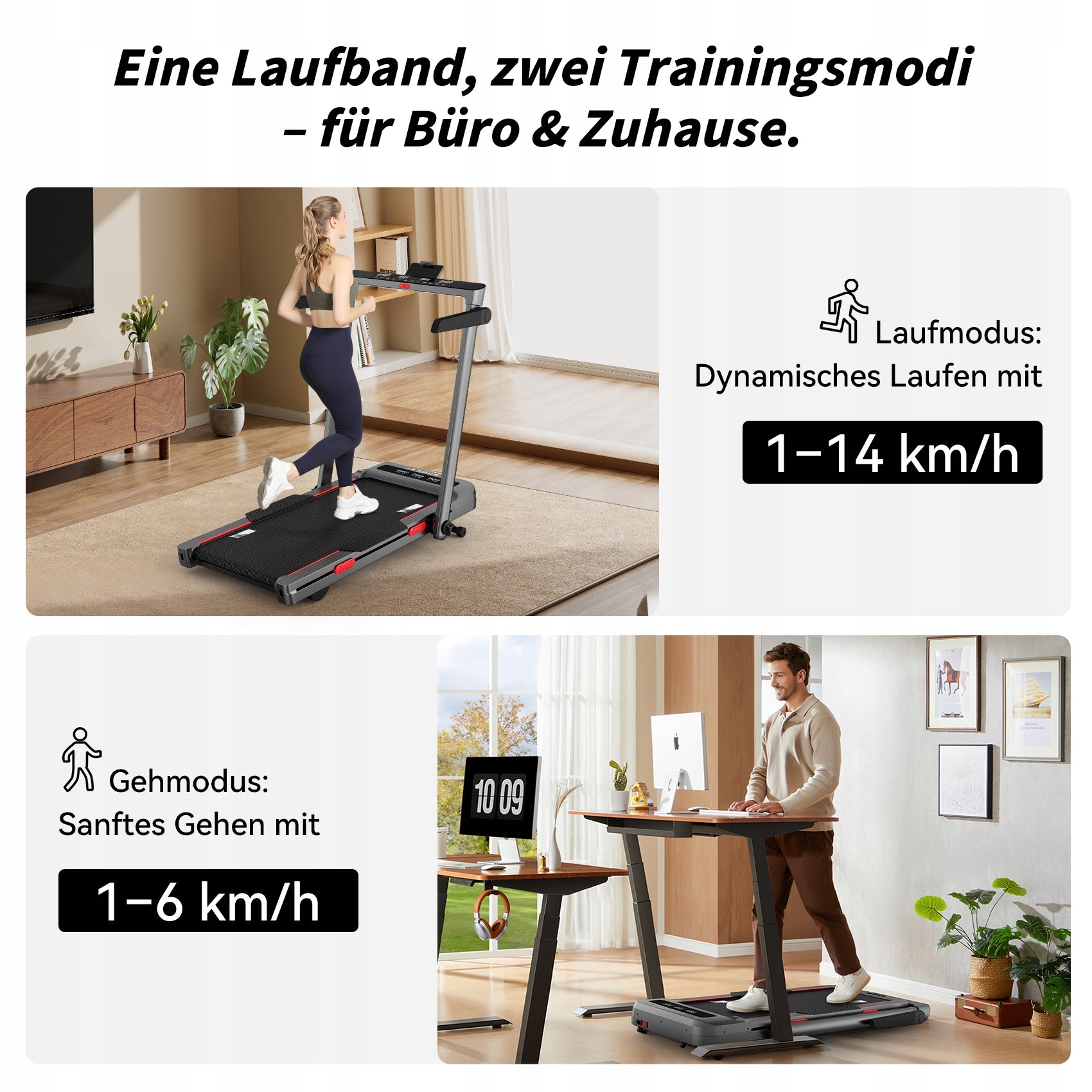 JASPORT GL3H 2-in-1 Foldable Electric Treadmill, 12 km/h, LED Display Manufacturer code JAS-GL3H