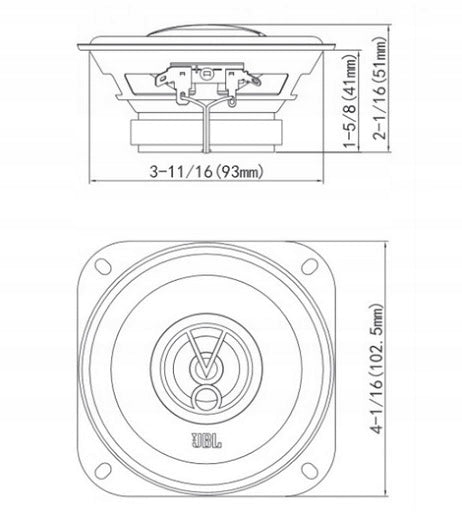 JBL STAGE2 424 CAR SPEAKERS 2WAY 150W 10CM Manufacturer JBL