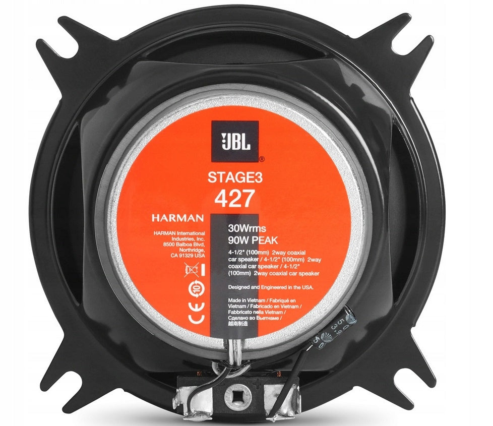 JBL Stage3 427 Car speakers 100mm / 10cm 2 way with grilles EAN (GTIN) 6925281946554
