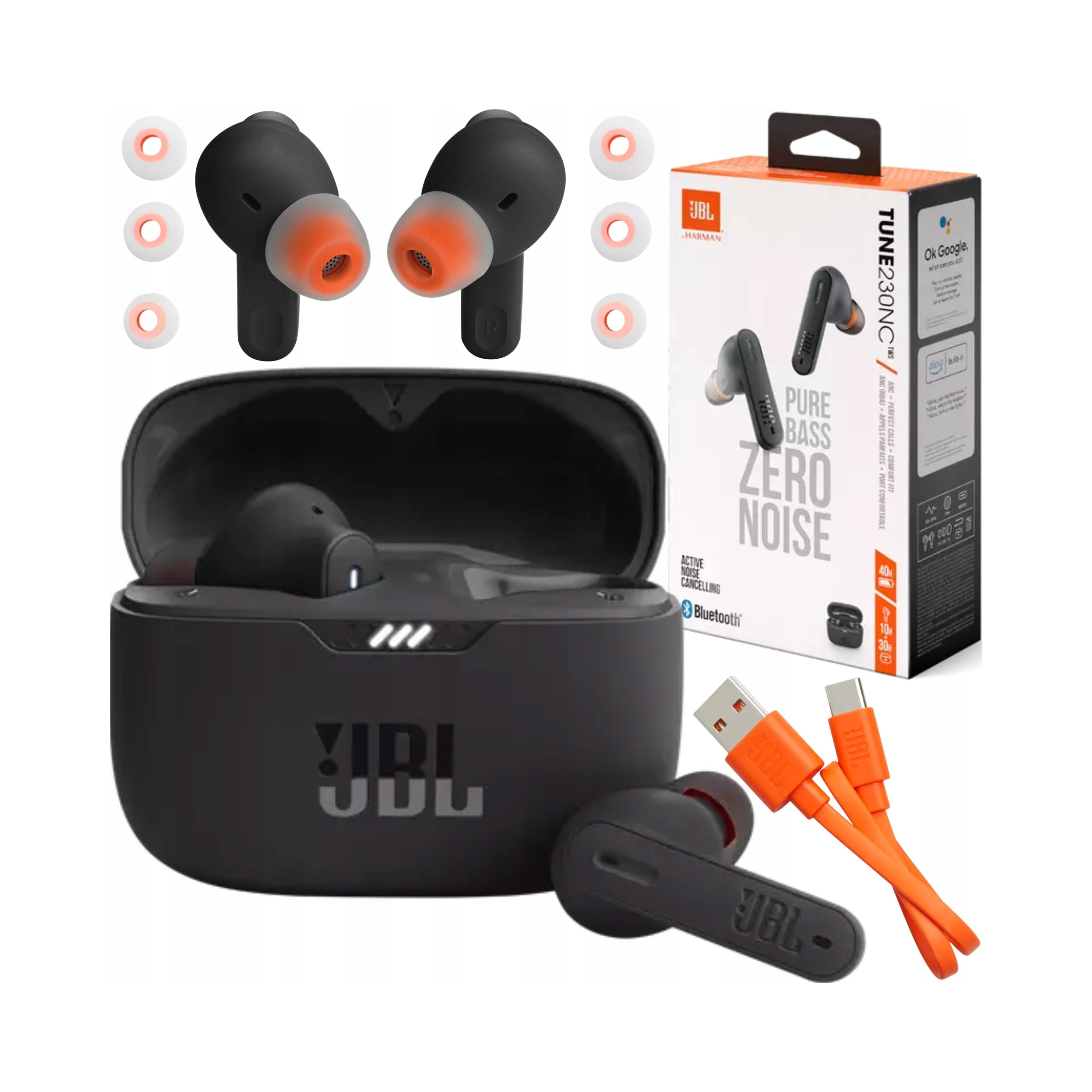 JBL Tune 230NC Bluetooth ANC Wireless In-Ear Headphones 4 Microphones
