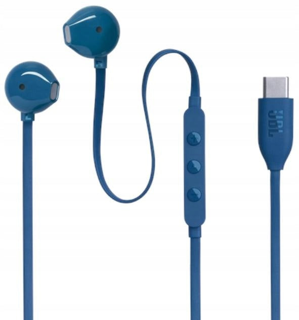 JBL Tune 305C USB-C In-Ear Headphones with Microphone Blue