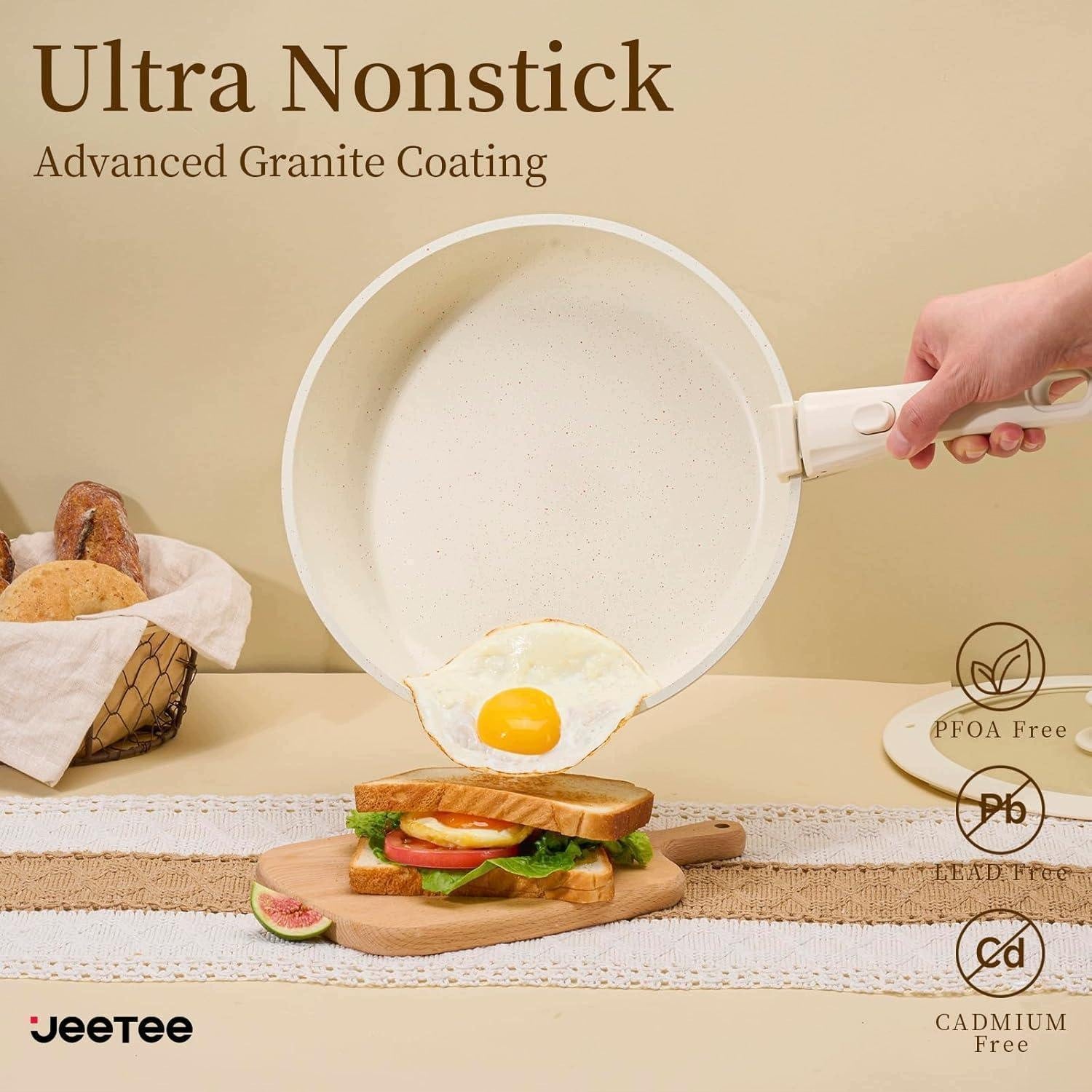 JEETEE Set of pots and pans (17 pieces) with detachable handle EAN (GTIN) 4069518739983