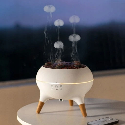 JELLYFISH HUMIDIFIER FRAGRANCE DIFFUSER WITH 7 RGB COLORS REMOTE CONTROL Dominant color multicolor