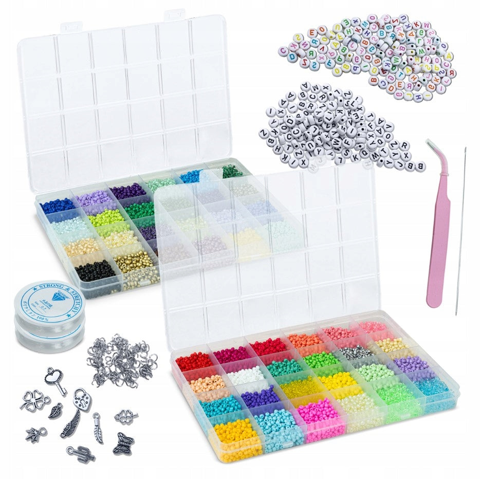 JEWELRY BRACELET MAKING SET BEADS 35000 BEADS GIFT EAN (GTIN) 5903760477073