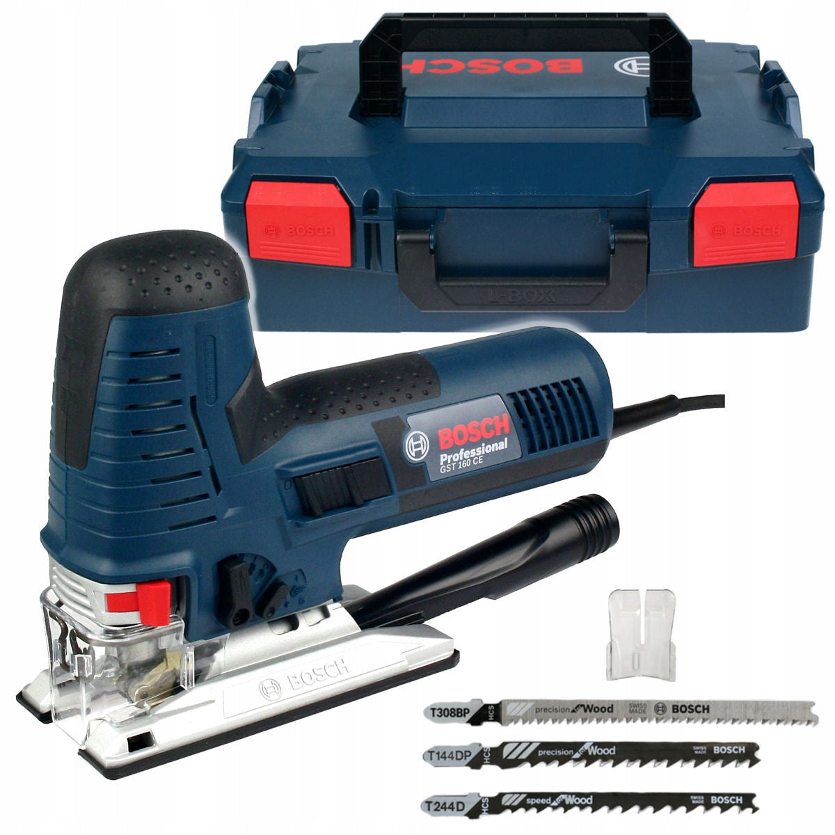JIGSAW 800W GST 160 CE BOSCH L-BOXX + 3 SAW BLADES