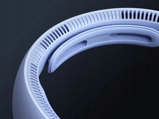 JISULIFE Neck Fan - 5 Speeds, 5000mAh, Bladeless, Silent, Brand no brand