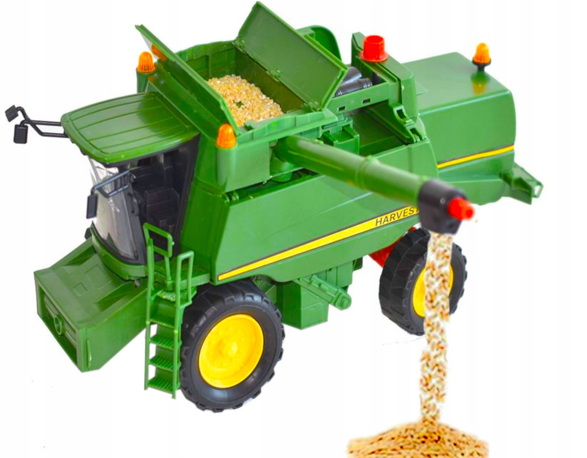 JOHN DEERE T670 LARGE COMBINE HARVESTER MOVING PARTS DRIVE TRACTOR TOY Packaging status original