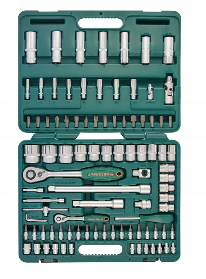 JONNESWAY SOCKET WRENCHES 94 PCS. CAP 1/2 1/4