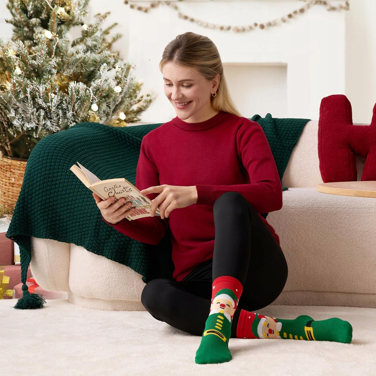 JOYIN 12 Pairs Christmas Socks for Women, Men with Box Brand JOYIN