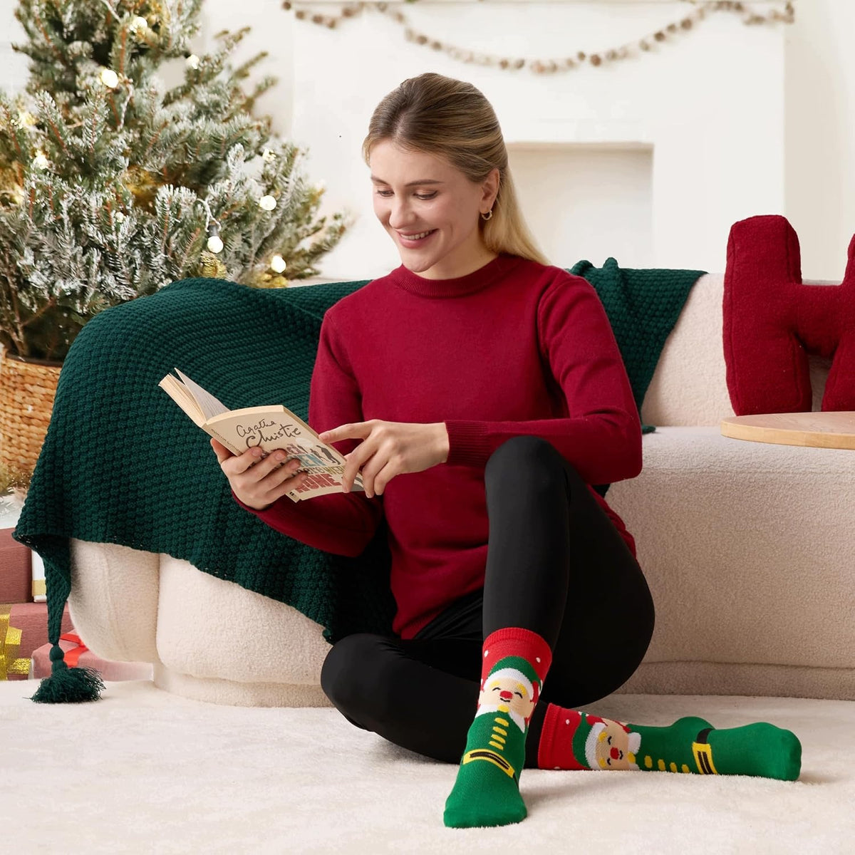 JOYIN 12 Pairs Christmas Socks for Women, Men with Box Packaging status original