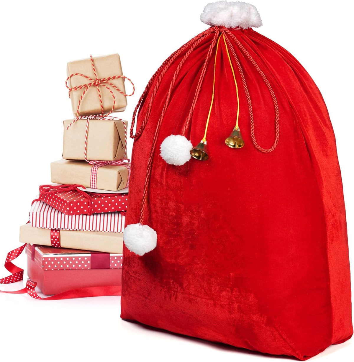 JOYIN 31" Christmas Fabric Santa Bag