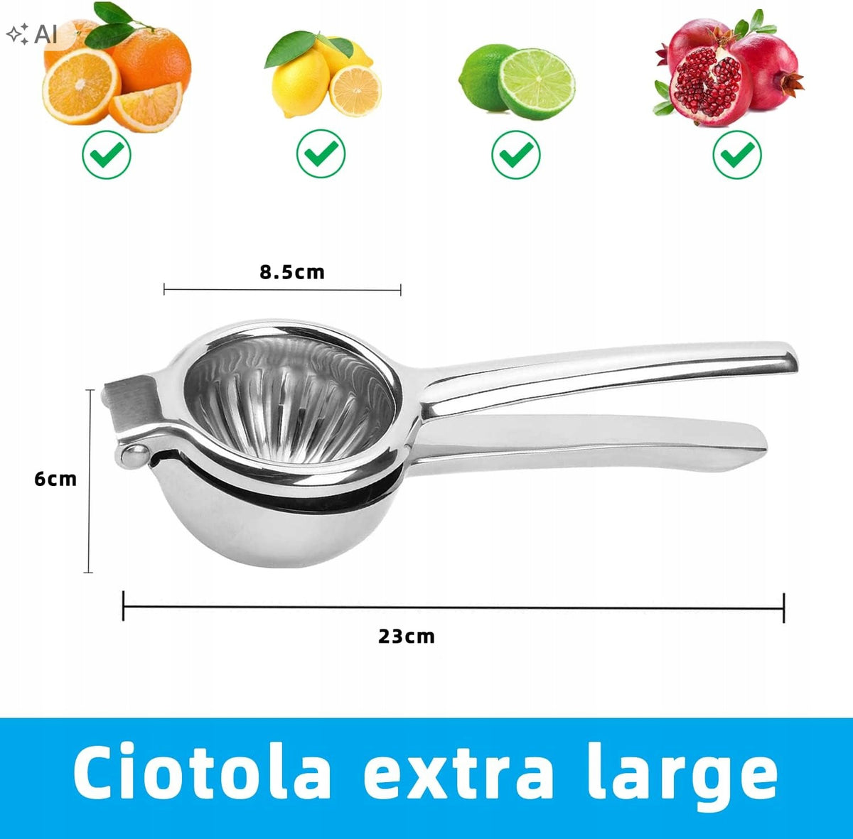 JOYIT Orange and Lemon Stainless Steel Citrus Juicer Manufacturer code B07TDKGWT6